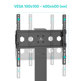 TV Stand for 26"-65" screens up to 75 lbs TVs ONKRON TS1140, Black