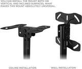 Ceiling TV Mount Tilt Swivel for 32" to 80-inch Screens up to 150 lb ONKRON N2L, Black