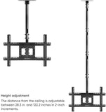 Ceiling TV Mount Tilt Swivel for 32" to 80-inch Screens up to 150 lb ONKRON N2L, Black