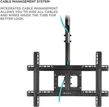 Ceiling TV Mount Tilt Swivel for 32" to 80-inch Screens up to 150 lb ONKRON N2L, Black
