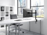 Monitor Arm Mount for 13 to 34-Inch Computer Screens up to 17.6 lb. ONKRON D121E, Black
