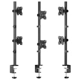 Dual Monitor Mount for 2 Screens up to 35.2 lb. Stacked ONKRON D208E, Black