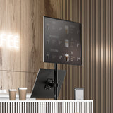 Dual Monitor Mount for 2 Screens up to 35.2 lb. Stacked ONKRON D208E, Black