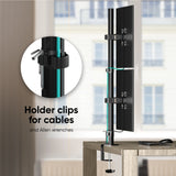 Dual Monitor Mount for 2 Screens up to 35.2 lb. Stacked ONKRON D208E, Black