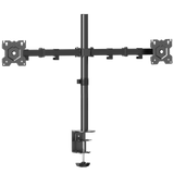 Dual Monitor Mount for 13"-32" Screens up to 17.6 lb. Each ONKRON D221E, Black