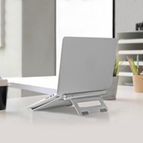 Aluminum Laptop Stand Holder Adjustable for 10"-15.8" Laptops ONKRON DN01, Silver