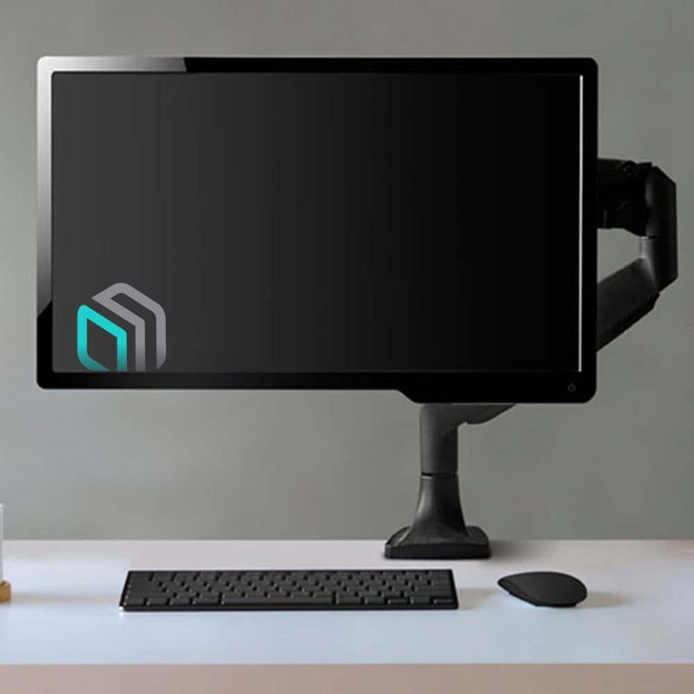 Monitor Desk Mount for 13"-32" LED LCD Monitors up to 19.8 lb. ONKRON G100, Black