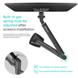 Monitor Desk Mount for 13"-32" LED LCD Monitors up to 19.8 lb. ONKRON G100, Black