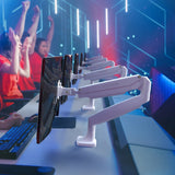 Monitor Desk Mount for 13"-32" LED LCD Monitors up to 19.8 lb. ONKRON G100, White