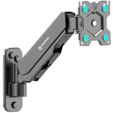 Full Motion Gas Spring TV Wall Mount for 13" to 32-inch Screens up to 17.6 lbs ONKRON G120, Black