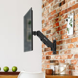 Full Motion Gas Spring TV Wall Mount for 13" to 32-inch Screens up to 17.6 lbs ONKRON G120, Black