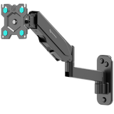 Full Motion Gas Spring TV Wall Mount for 13" to 32-inch Screens up to 17.6 lbs ONKRON G150, Black