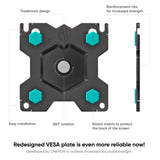 Full Motion Gas Spring TV Wall Mount for 13" to 32-inch Screens up to 17.6 lbs ONKRON G150, Black