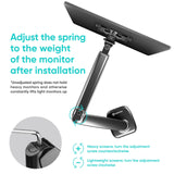 Monitor Arm Desktop Mount for 13”-32" Screens up to 17.6 lb. ONKRON G50, Black