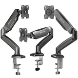 Monitor Desk Mount for 13"-32" LCD LED OLED Screens up to 17.6 lb. ONKRON G80, Black