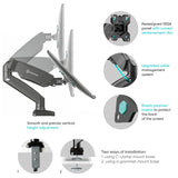 Monitor Desk Mount for 13"-32" LCD LED OLED Screens up to 17.6 lb. ONKRON G80, Black