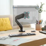 Monitor Desk Mount for 13"-32" LCD LED OLED Screens up to 17.6 lb. ONKRON G80, Black