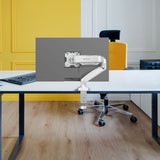 Monitor Desk Mount for 13"-32" LCD LED OLED Screens up to 17.6 lb. ONKRON G80, White