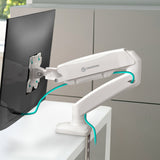 Monitor Desk Mount for 13"-32" LCD LED OLED Screens up to 17.6 lb. ONKRON G80, White