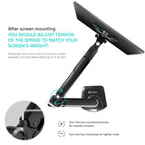 Monitor Arm Desktop Mount for 13” to 34-Inch LCD LED Screens up to 22 lb. ONKRON G90, Black