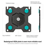 Monitor Arm Desktop Mount for 13” to 34-Inch LCD LED Screens up to 22 lb. ONKRON G90, Black