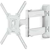 Full Motion TV Wall Mount for 32" to 65-inch Screens up to 77 lbs ONKRON M4, White