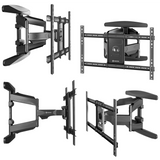 Full Motion TV Wall Mount for 40" to 75-inch Screens up to 100 lbs ONKRON M6L, Black