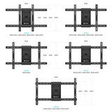Full Motion TV Wall Mount for 40" to 75-inch Screens up to 100 lbs ONKRON M6L, Black