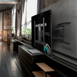 Full Motion TV Wall Mount for 40" to 75-inch Screens up to 100 lbs ONKRON M6L, Black