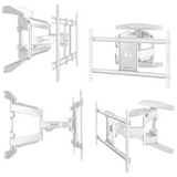 Full Motion TV Wall Mount for 40" to 75-inch Screens up to 100 lbs ONKRON M6L, White