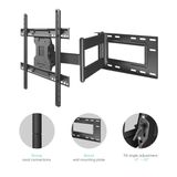 Full Motion TV Wall Mount for 40" to 75-inch Screens up to 150 lbs ONKRON M7L, Black