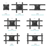Full Motion TV Wall Mount for 40" to 75-inch Screens up to 150 lbs ONKRON M7L, Black