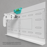 Full Motion TV Wall Mount for 40" to 75-inch Screens up to 150 lbs ONKRON M7L, White