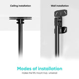 Ceiling TV Mount Tilt Swivel for 32" to 80-inch Screens up to 150 lb ONKRON N1L, Black