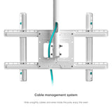 Ceiling TV Mount Tilt Swivel for 32" to 80-inch Screens up to 150 lb ONKRON N1L, White