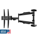 Full Motion TV Wall Mount for 40" to 75-inch Screens up to 77 lbs ONKRON NP47, Black