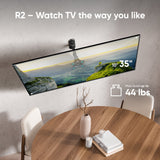 Full Motion TV Wall Mount for 10" to 35-inch Screens up to 44 lbs ONKRON R2, Black