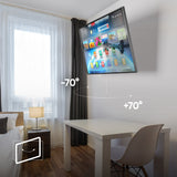 Full Motion TV Wall Mount for 10" to 35-inch Screens up to 44 lbs ONKRON R2, Black