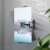 Full Motion TV Wall Mount for 10" to 35-inch Screens up to 55 lbs ONKRON R4, Black