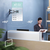 Full Motion TV Wall Mount for 10" to 35-inch Screens up to 55 lbs ONKRON R4, Black