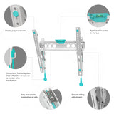 Tilting TV Wall Mount for 35" to 65-inch Screens 16" up to 150 lbs Stud Walls ONKRON TM5, White