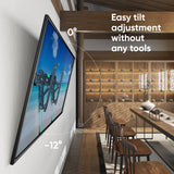 Tilting TV Wall Mount for 43" to 85-inch Screens 24" up to 80 lbs Stud Walls ONKRON TM6, Black