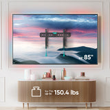 Tilting TV Wall Mount for 43" to 85-inch Screens 24" up to 80 lbs Stud Walls ONKRON TM6, Black