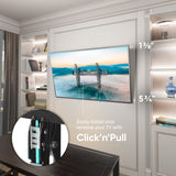 Tilting TV Wall Mount for 43" to 85-inch Screens 24" up to 80 lbs Stud Walls ONKRON TM6, Black