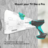 Tilting TV Wall Mount for 43" to 85-inch Screens 24" up to 80 lbs Stud Walls ONKRON TM6, Black