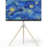 Artistic Easel Tripod TV Stand for 32” – 65 Inch  up to 77 lbs ONKRON TS1220, White