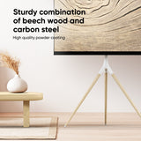 Artistic Easel Tripod TV Stand for 32” – 65 Inch  up to 77 lbs ONKRON TS1220, White