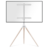 Artistic Easel Tripod TV Stand for 32” – 65 Inch  up to 77 lbs ONKRON TS1220, White