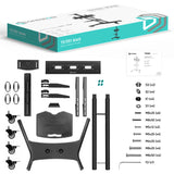 Mobile TV Stand Rolling TV Cart  for 40” – 70 inch Screens up to 100 lbs ONKRON TS1551, Black