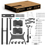 Motorized TV Lift w/ Remote Control Mobile TV Stand for 50-86" TVs up to 233 lbs ONKRON TS1881 eLift